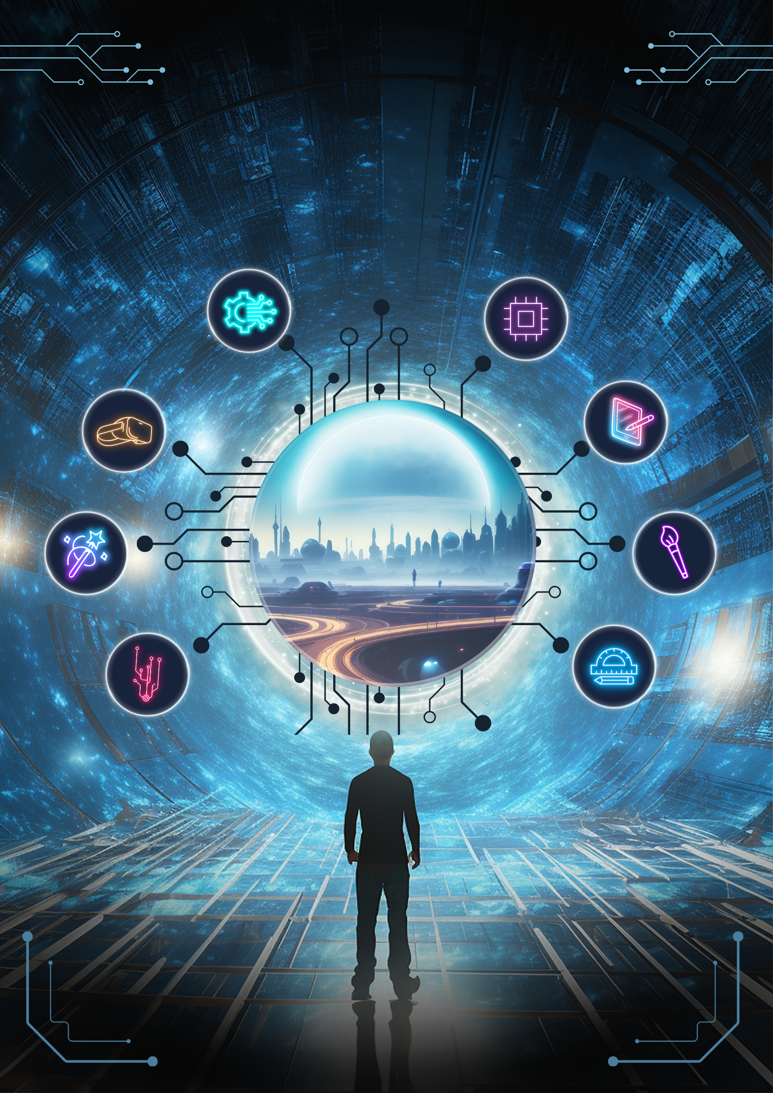 Tech and IA image illustration
